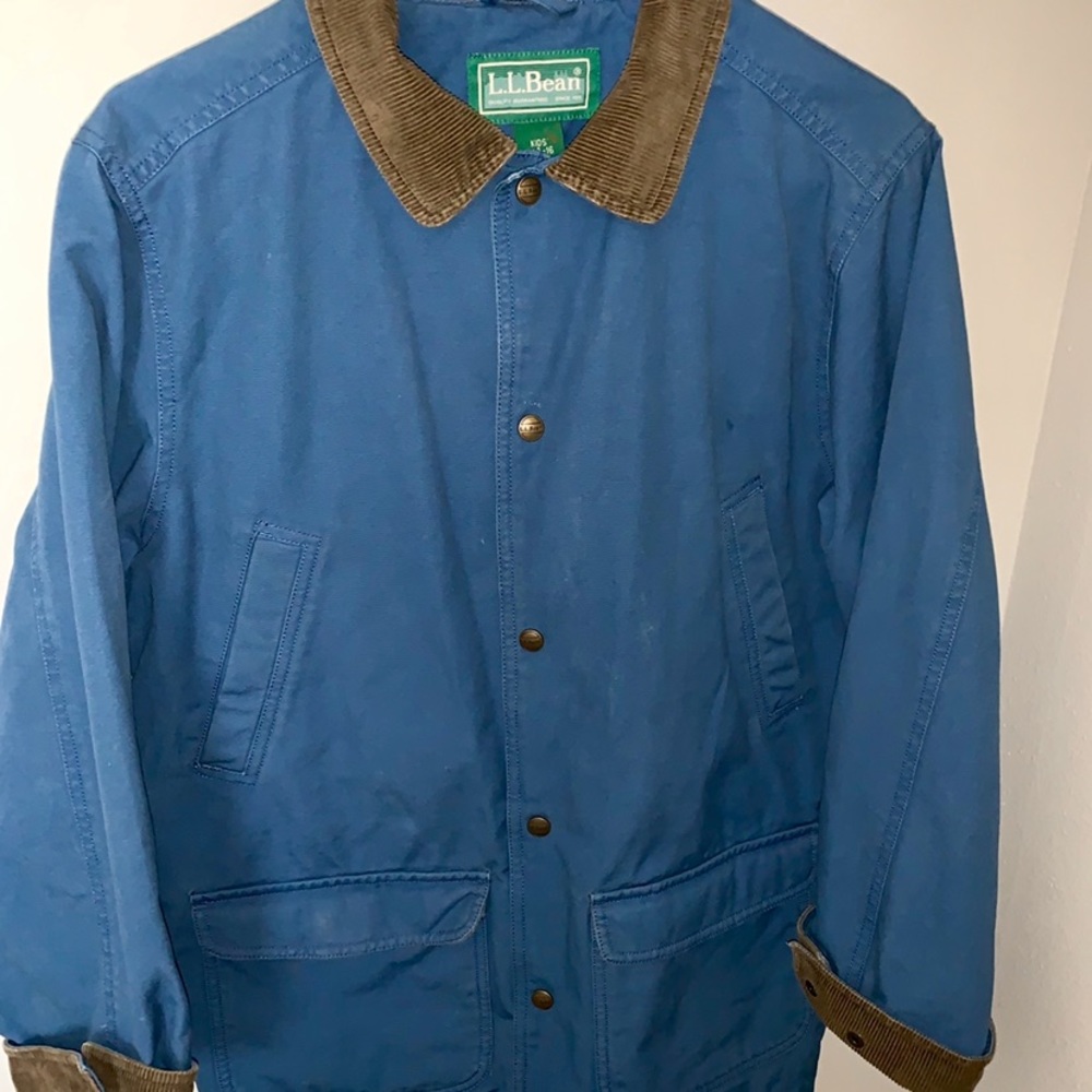 L.L. Bean blue vintage button up jacket